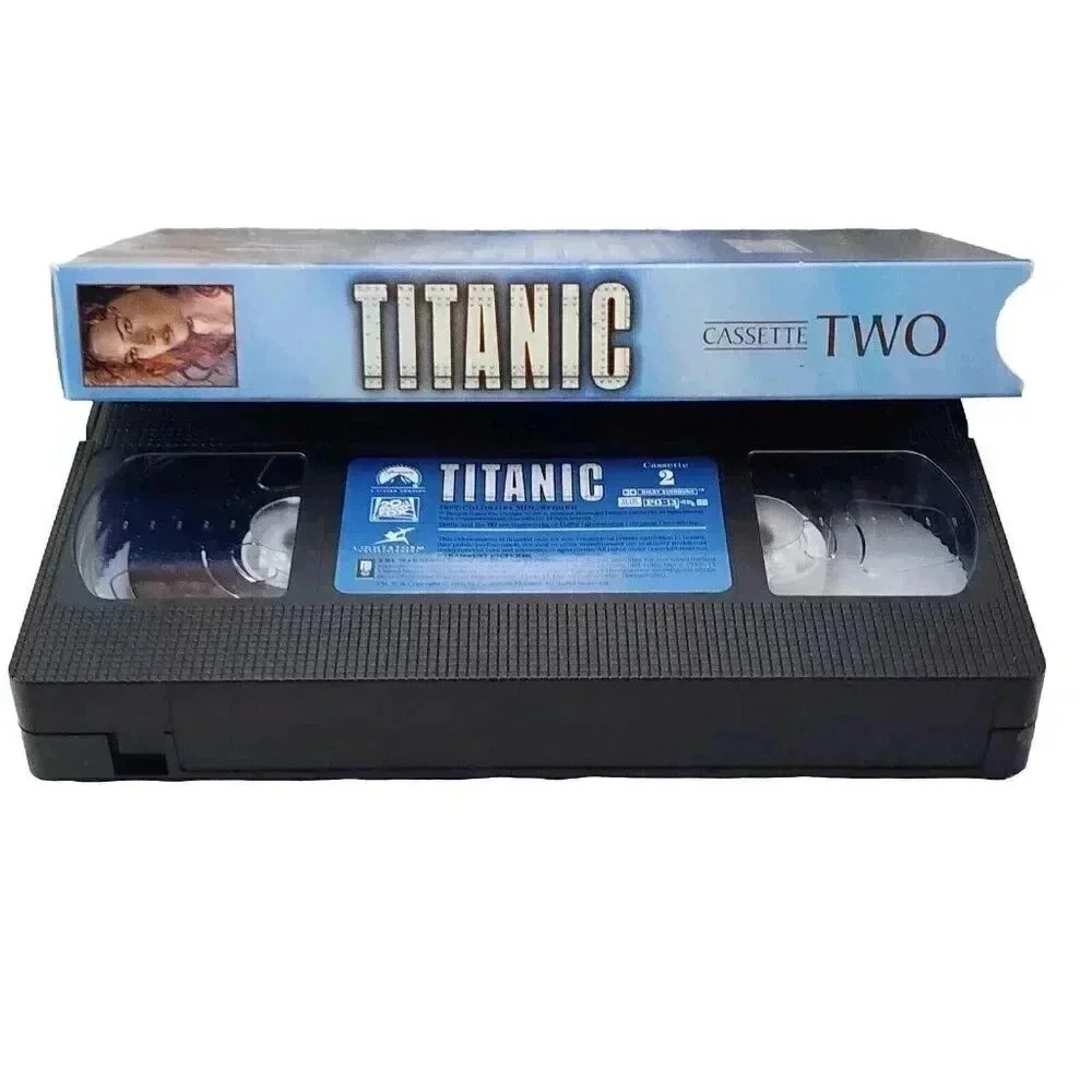 Titanic (VHS, 1998, 2-Tape Set) Leonardo DiCaprio, Kate Winslet - Picture 7 of 8